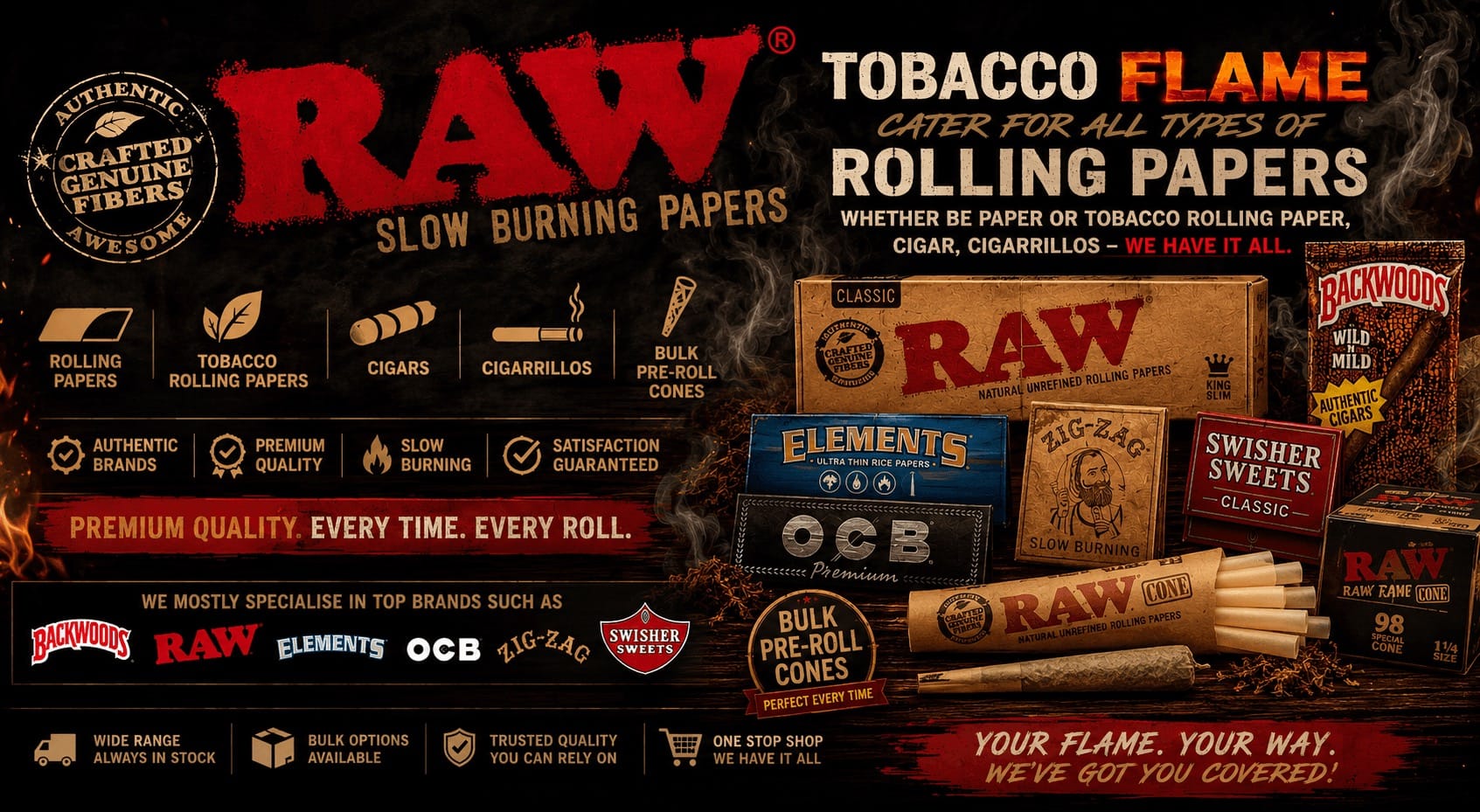 Premium tobacco leaf collection